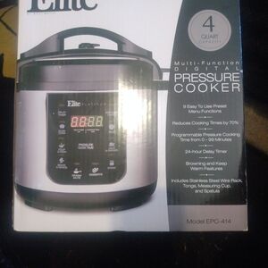 Multi-Function Digital Pressure Cooker - Black and Silver